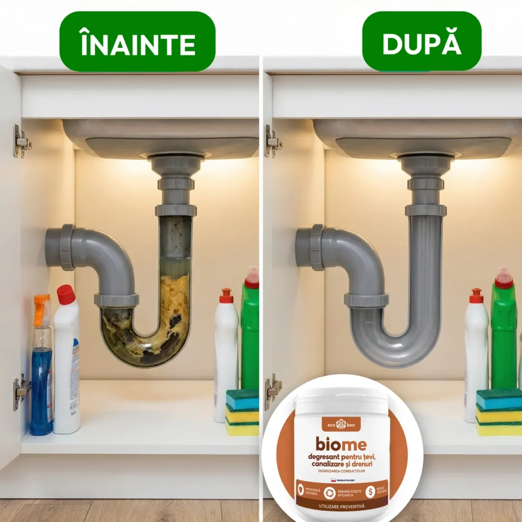 Înainte și după: BioMe Drain Easer