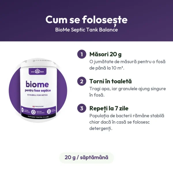 BioMe Septic Tank Balance – bacterii pentru fosa septică