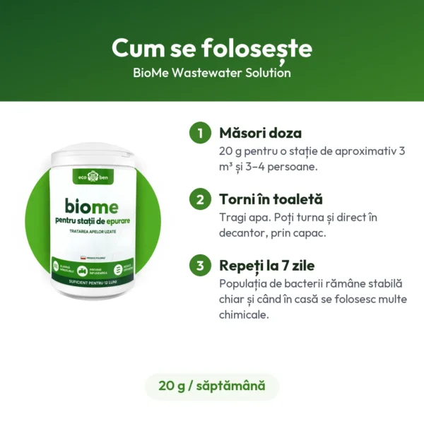 BioMe Wastewater Solution – bacterii pentru stația de epurare
