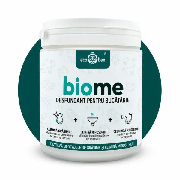 BioMe Desfundant biologic pentru bucătărie 500 g – chiuvetă, grăsimi, resturi de mâncare