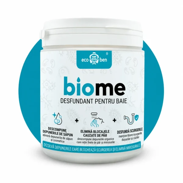 BioMe Desfundant biologic pentru baie 500 g – duș, cadă, chiuvetă